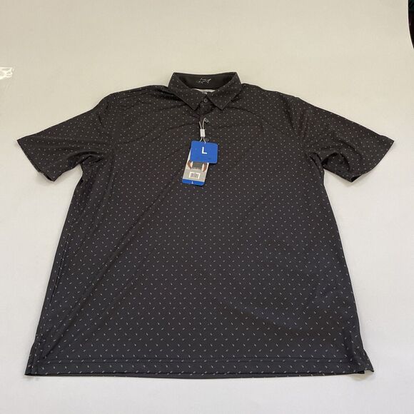 Greg Norman‎ Shirt Mens Large Blue 3 Button ML75 Play Dry Cooling Golf Polo - Picture 1 of 8
